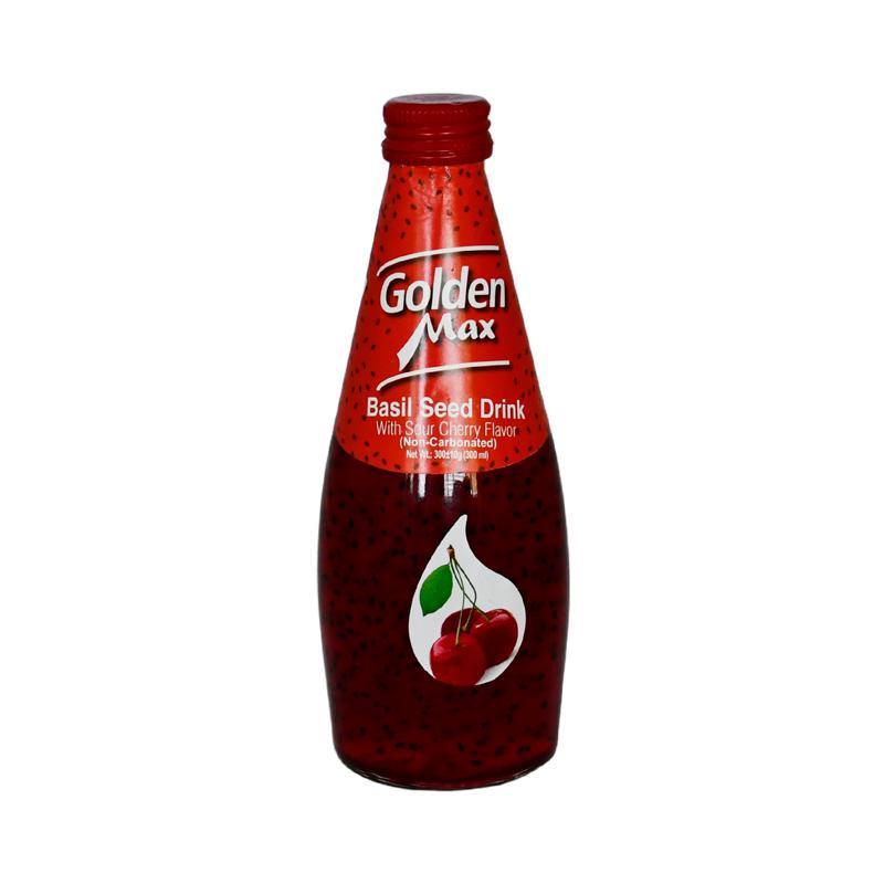 Juice drink "Golden Max" cherry, with basil seeds g/b 300ml