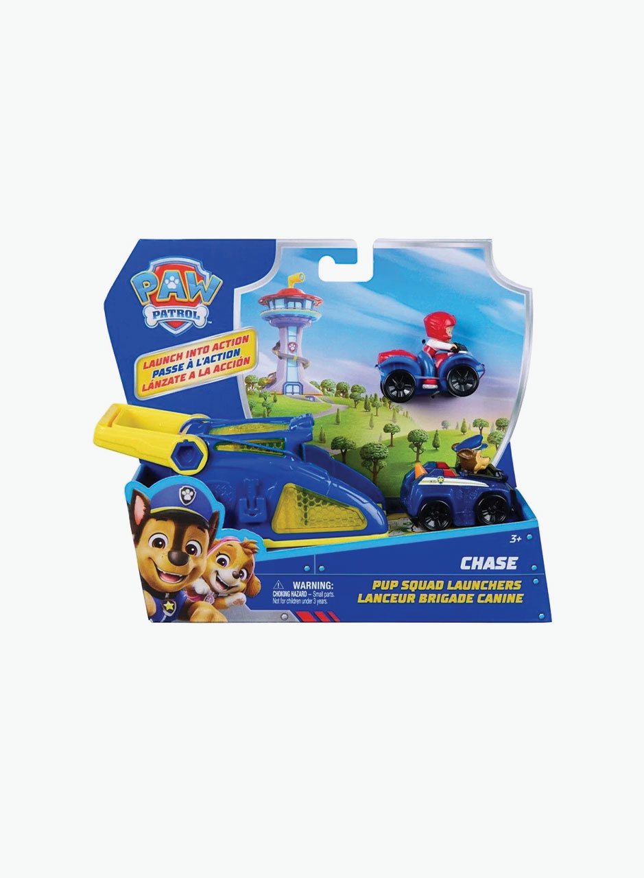 Spin Master Paw Patrol արձակիչ՝ Չեյսի և Ռայդերի մեքենաներով