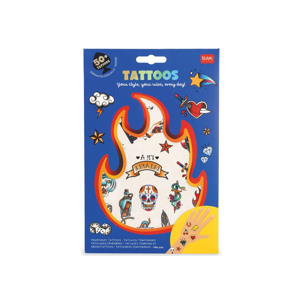 Old School Temporary Tattoos
