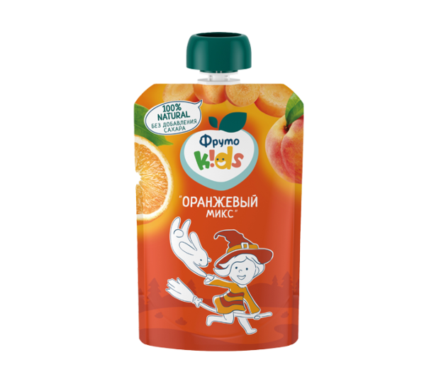 Fruto Nyanya Kids puree peach. carrot. orange 90g