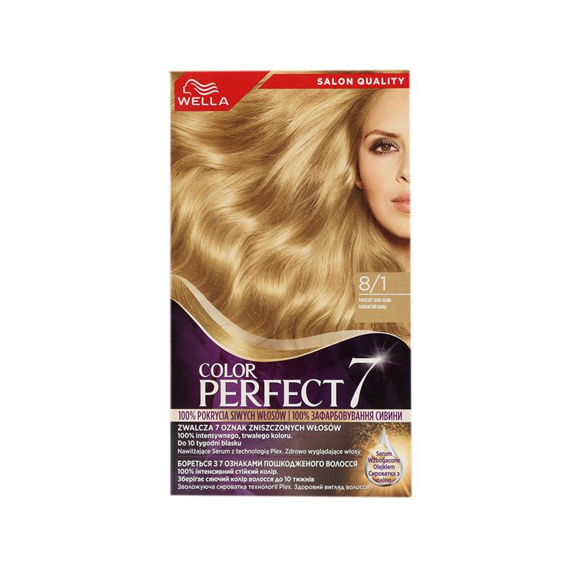 Hair dye "Wellaton Perfect 8/1