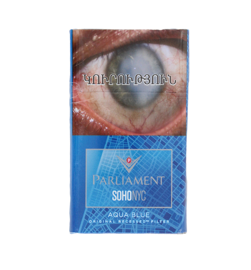 Cigarettes "Parliament SohoNyc Aqua Blue"

