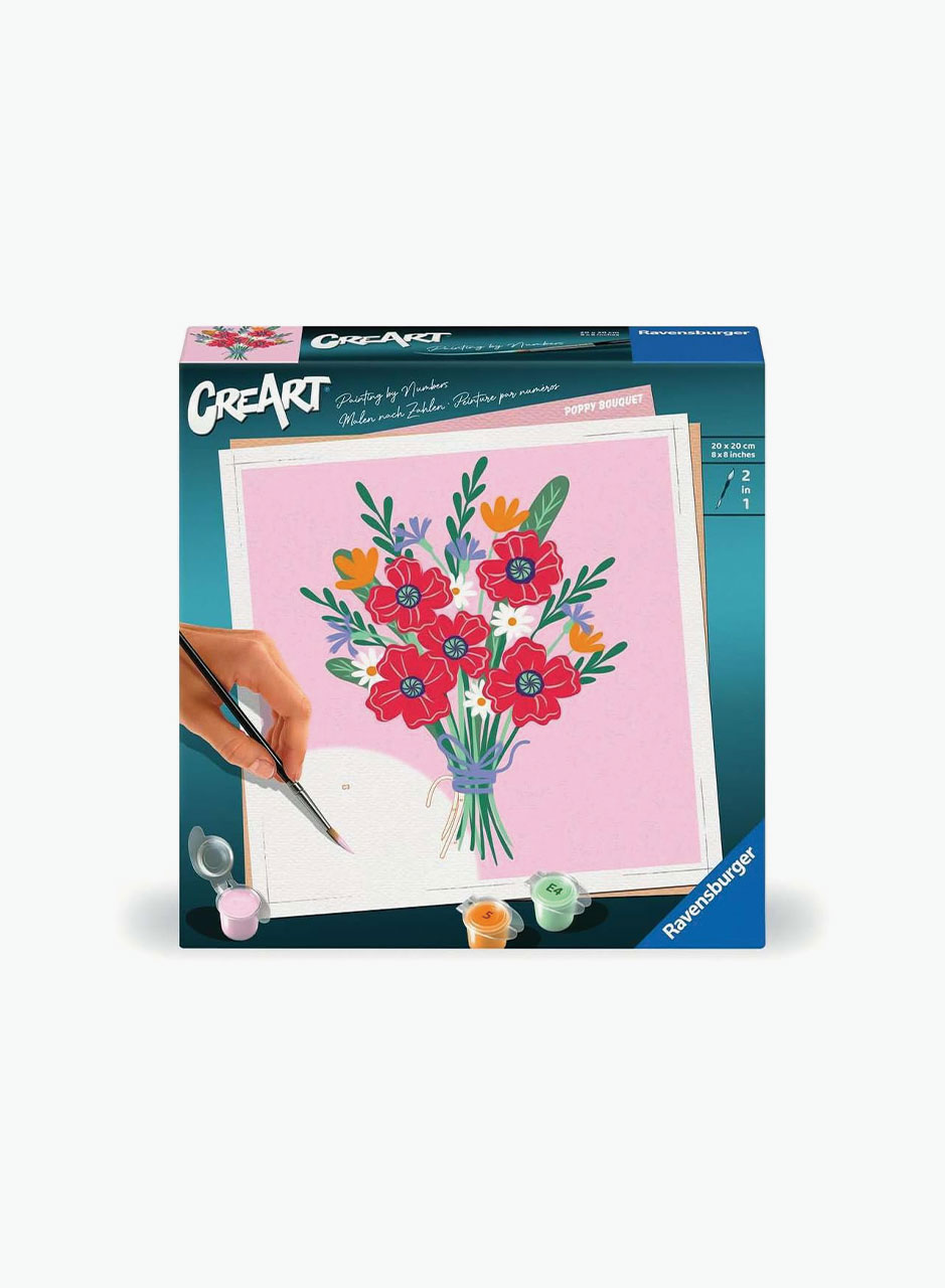 Ravensburger Картина по номерам "Букет маков"