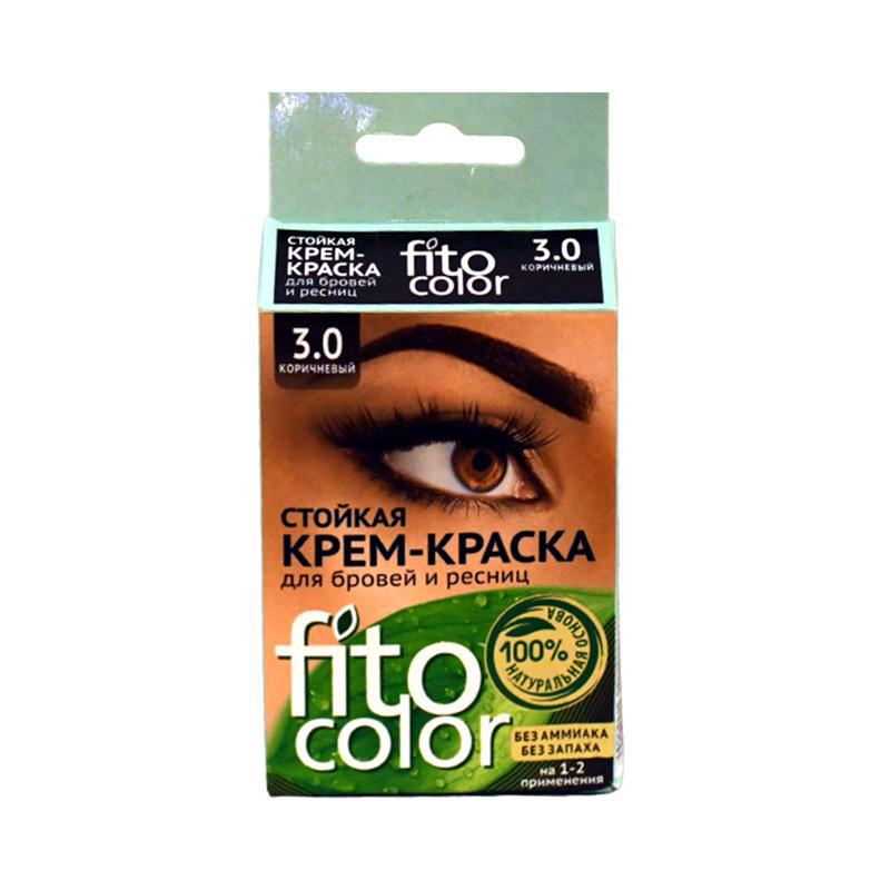 Eyebrows and eyelashes cream-dye "Fito" brown