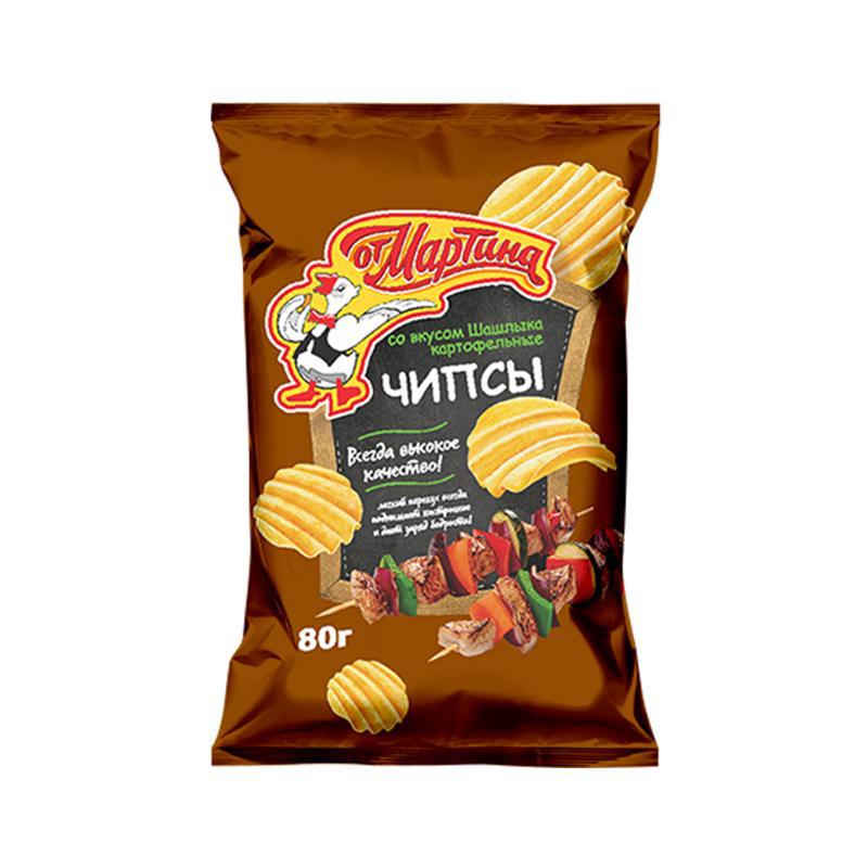 Чипсы "От Мартина" шашлык 80г