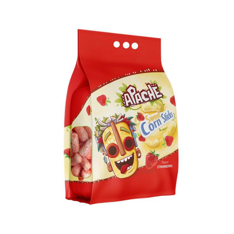 Եգիպտացորենի ձողիկներ «Ապաչի» ելակ 300գր