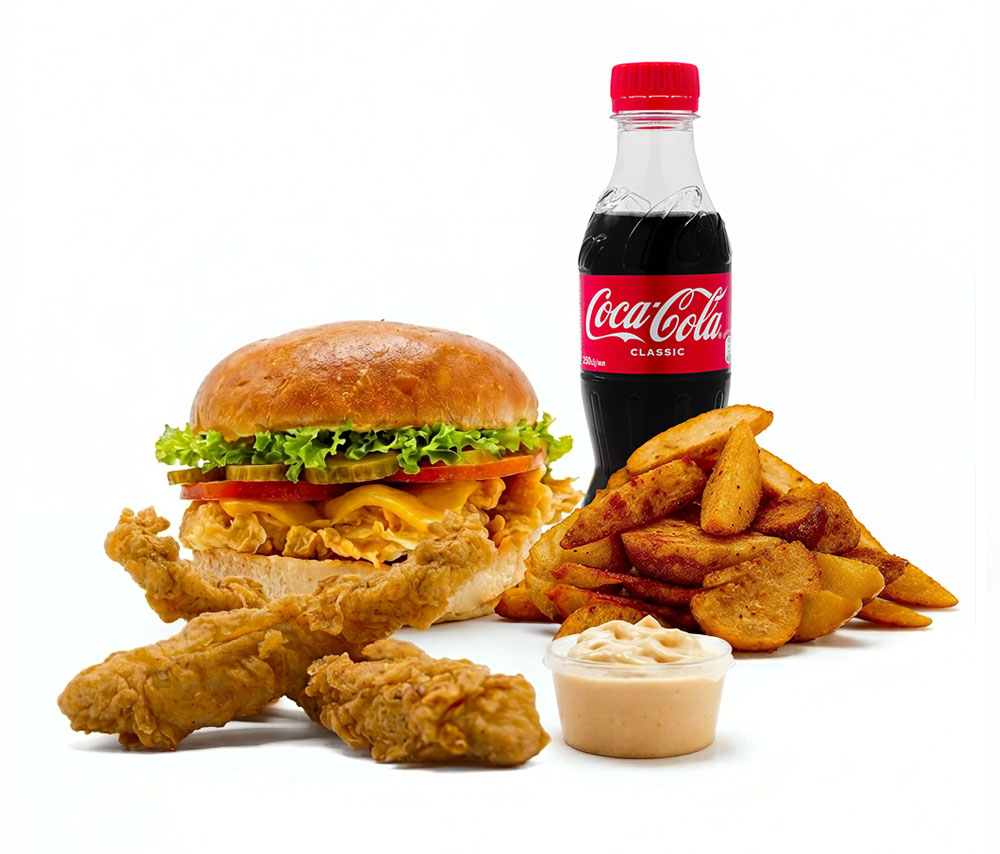 Կոմբո չիզբուրգեր հավի