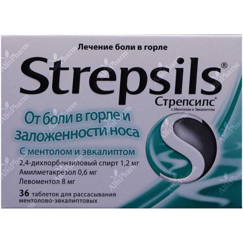 Strepsils with mint and eucalyptus tablets x 36