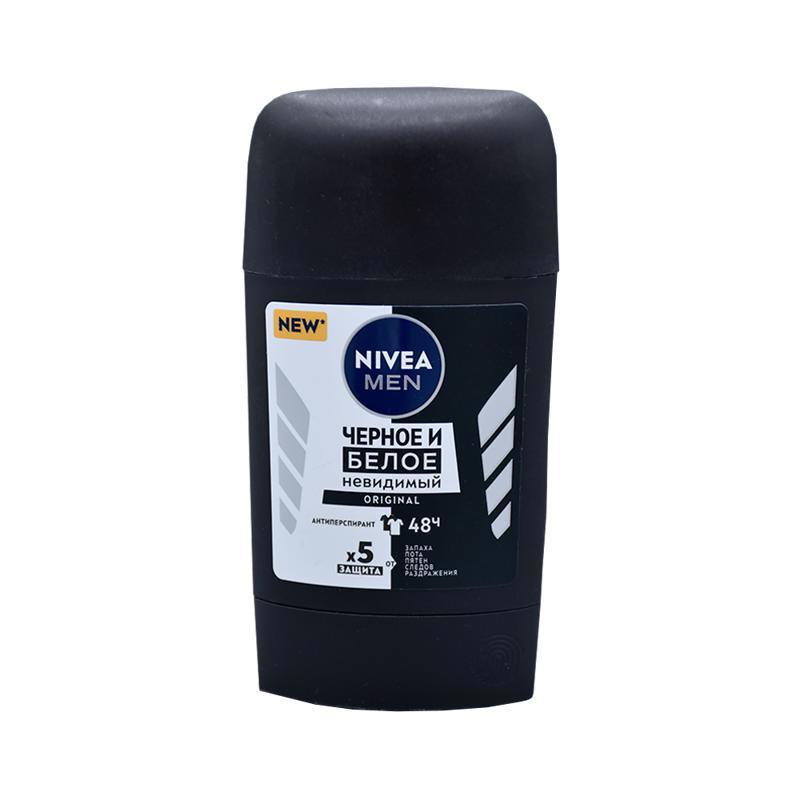 Men's stick "Nivea" black and white, original 50ml