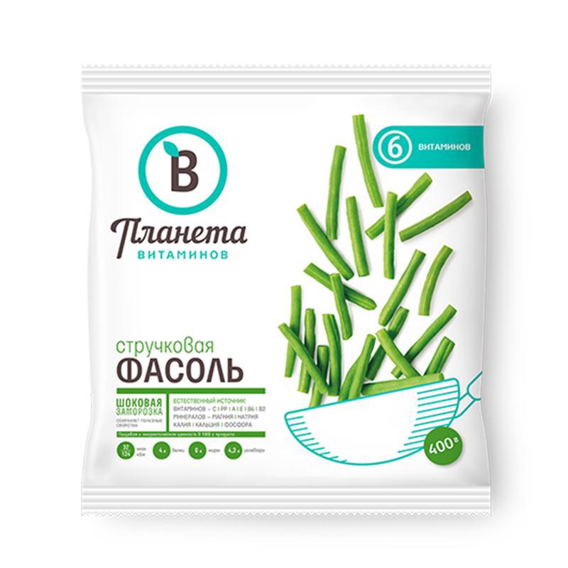 Фасоль стручковая зам. Планета вит.400г