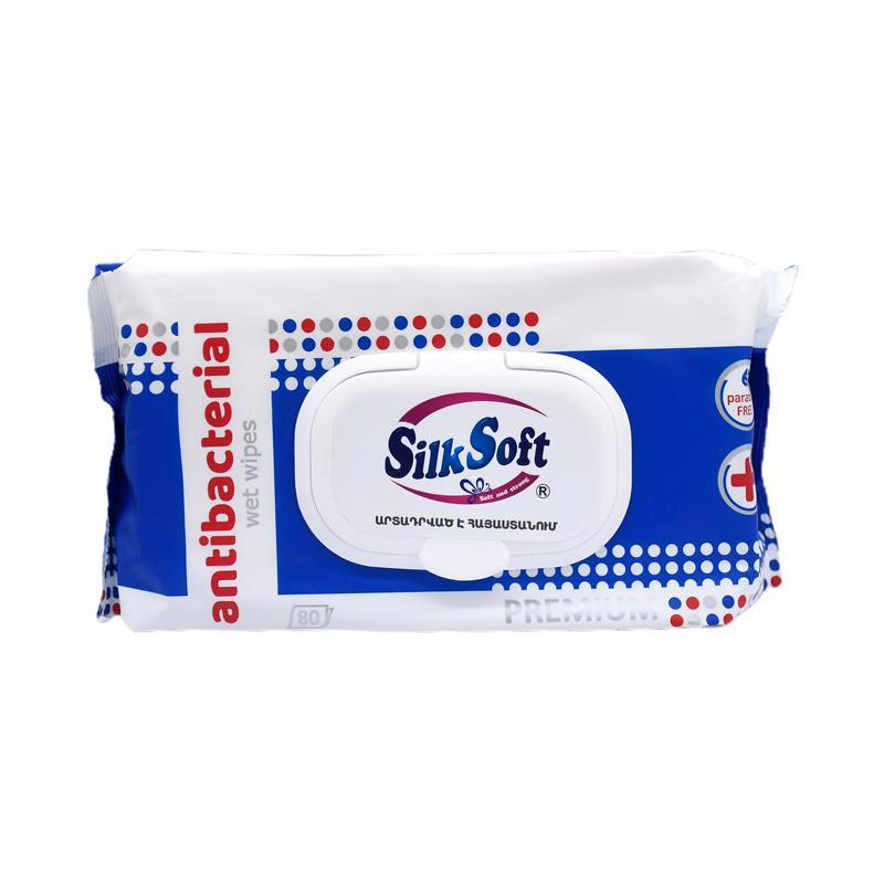 Салфетки влаж. Silk Soft Prem.антиб.80шт