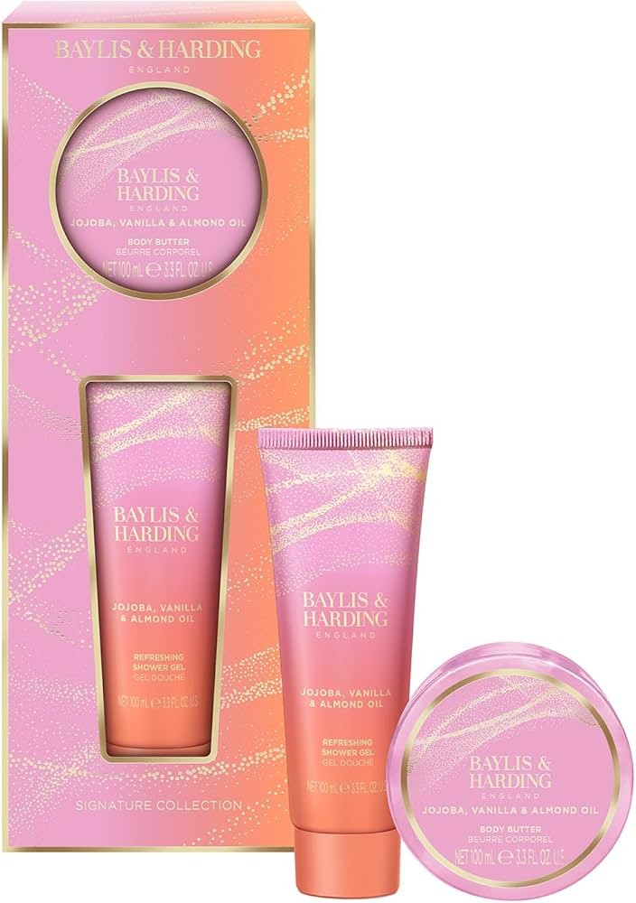 Baylis & Harding Jojoba, Vanilla & Almond Oil Indulgent Body Pamper Duo Gift Set Baylis & Harding