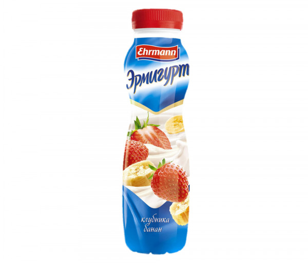 Ermigurt Drinking Yogurt Strawberry/Banana 1.2% 290g