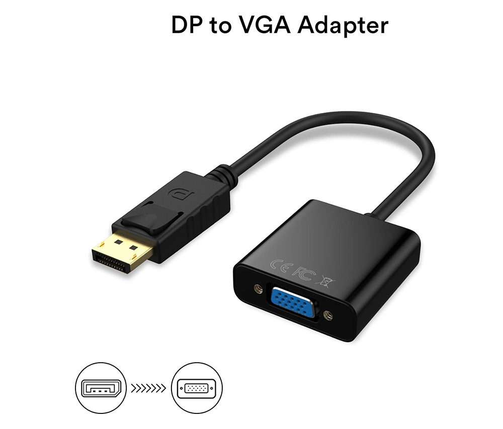 Փոխարկիչ DP to VGA (DisplayPort to VGA)