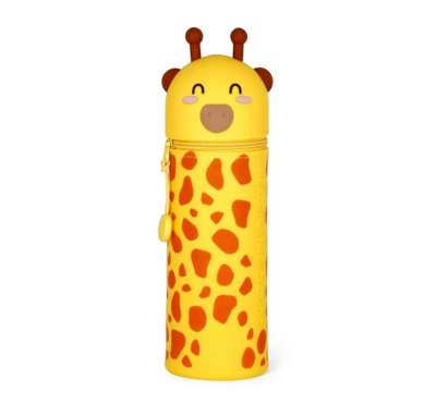 2-in-1 Soft Silicone Pencil Case - Kawaii-GIRAFFE