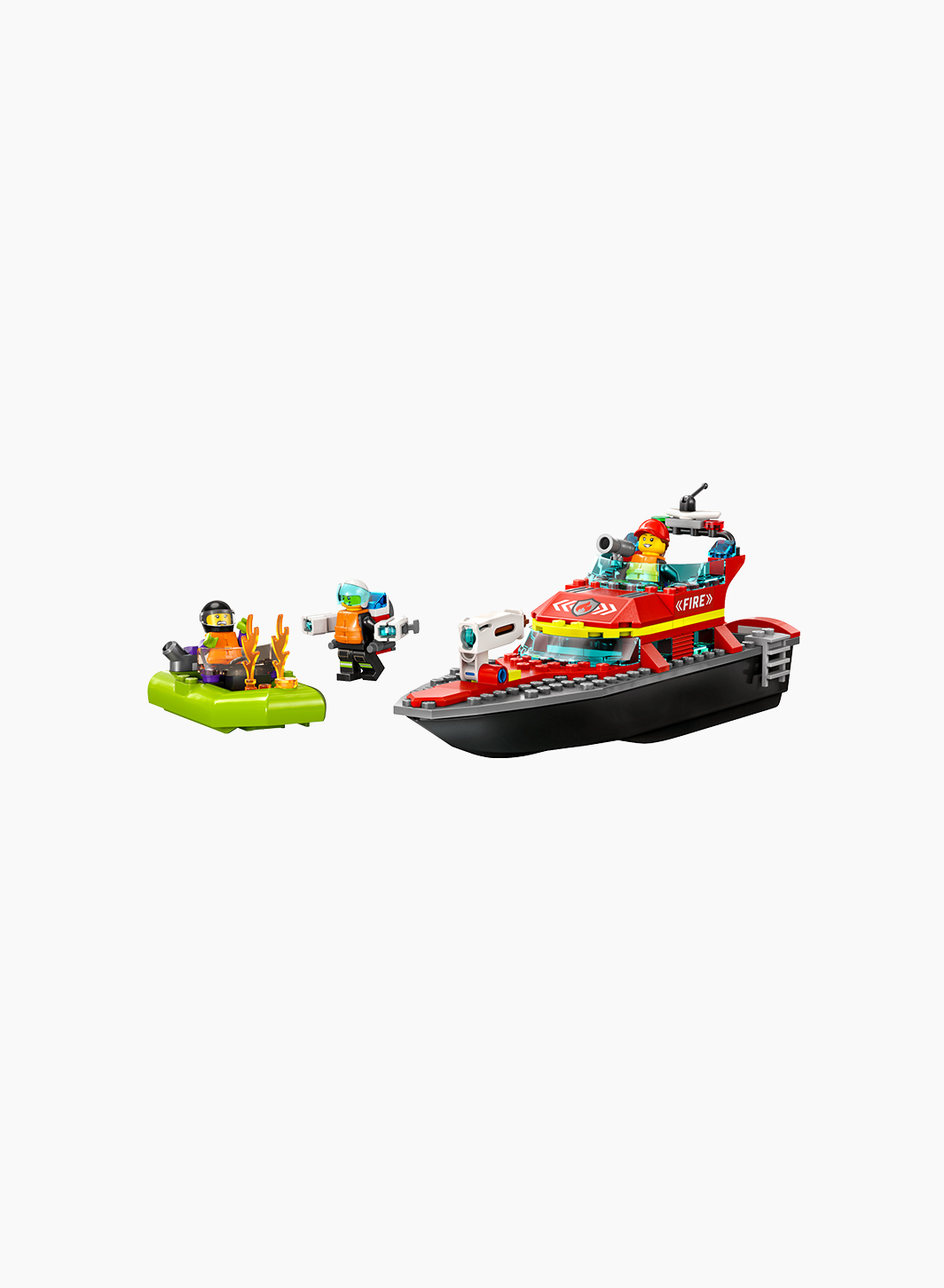 Lego Конструктор City "Пожарно-спасательная лодка"