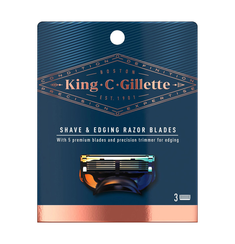 Кассеты для бритвенного станка "Gillette King C" 3 шт

