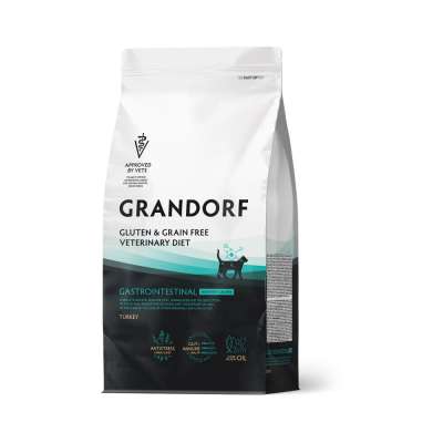 Grandorf Vet Cat Gastrointestinal ցածր յուղայնությամբ չոր կեր՝ ինդիկայով, ստամոքս-աղիքային հիվանդութ