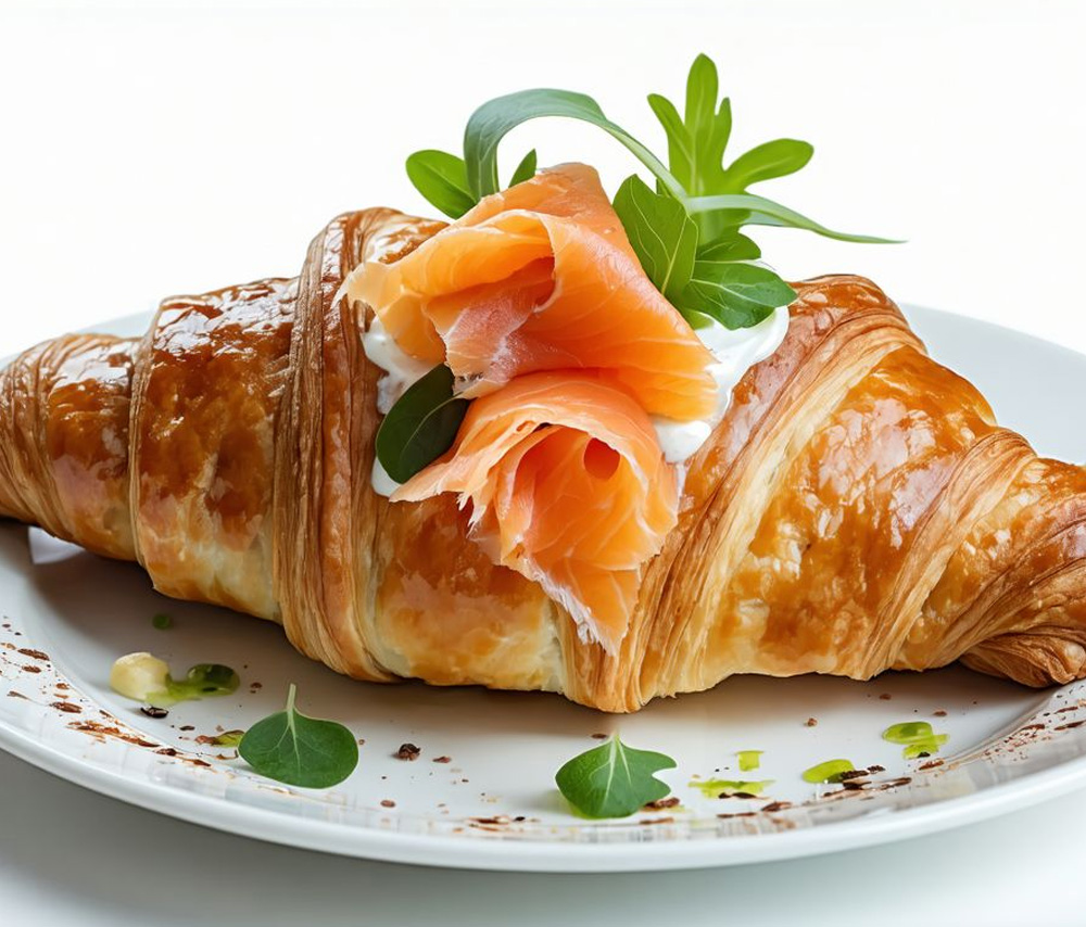 Կրուասան սաղմոնով