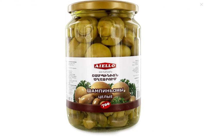 Շամպինյոններ մարինացված Այելո 700գ ապ/տ