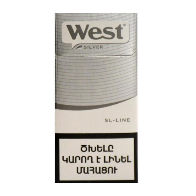 Cigarettes West silver slims 