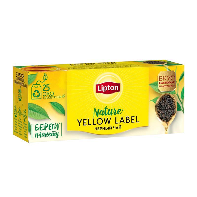 Black tea "Lipton" Yellow Label 25pcs