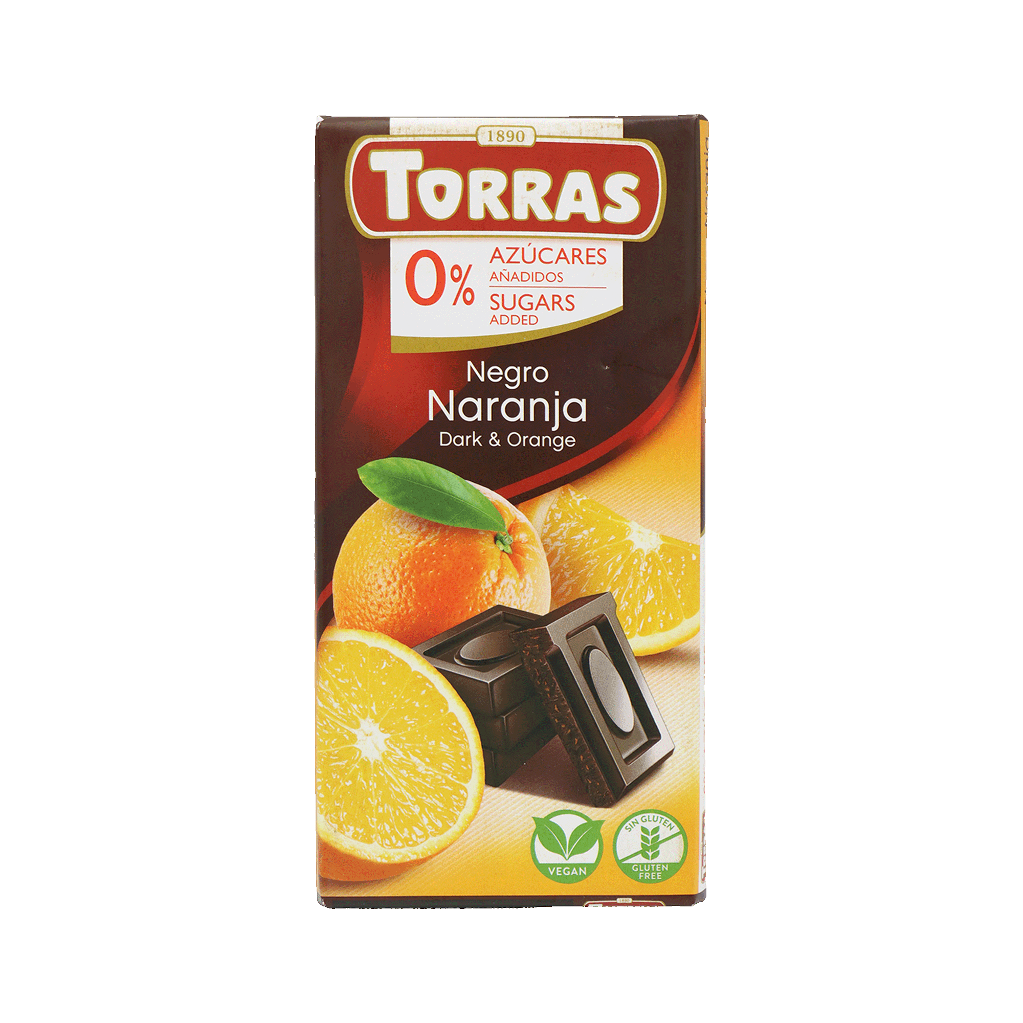 Плитка Torras тем.шок-апельсин б/г/с 75г