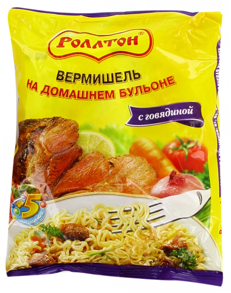 Vermicelli "Rollton" 60g Beef