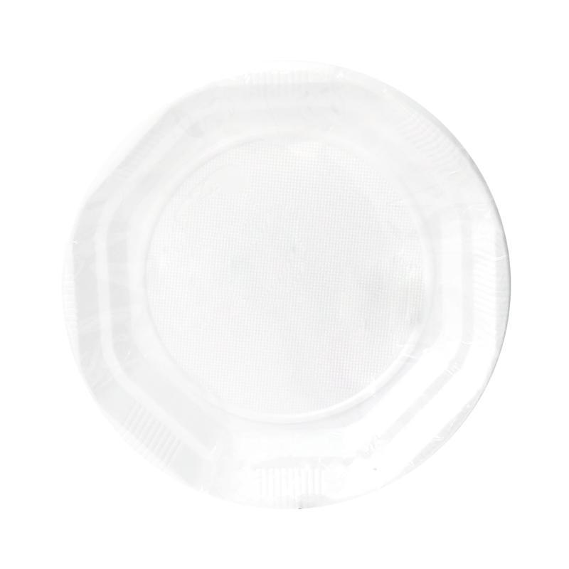 Disposable plates "Oval Plast" white 20cm 6pcs