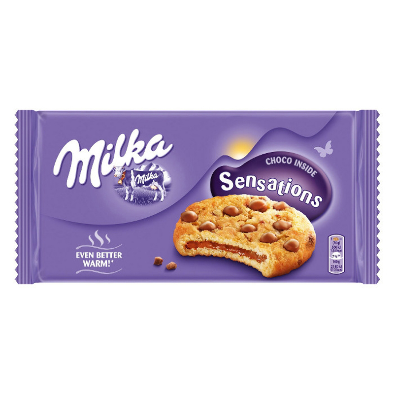 Cookie with chocolate pieces "Milka Sensations" 156g