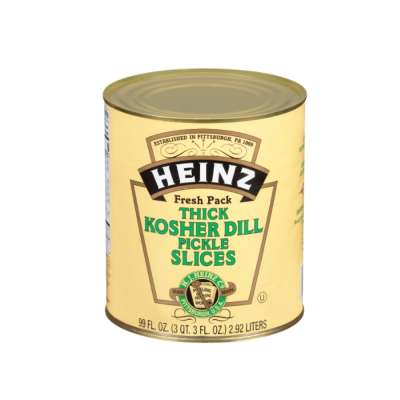 Thick Kosher Dill Pickle Slices Heinz 2.92l
