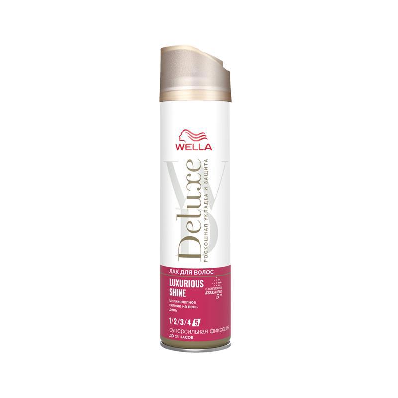 Hair fixation spray "Wella" Deluxe, luxurious shine, super strong