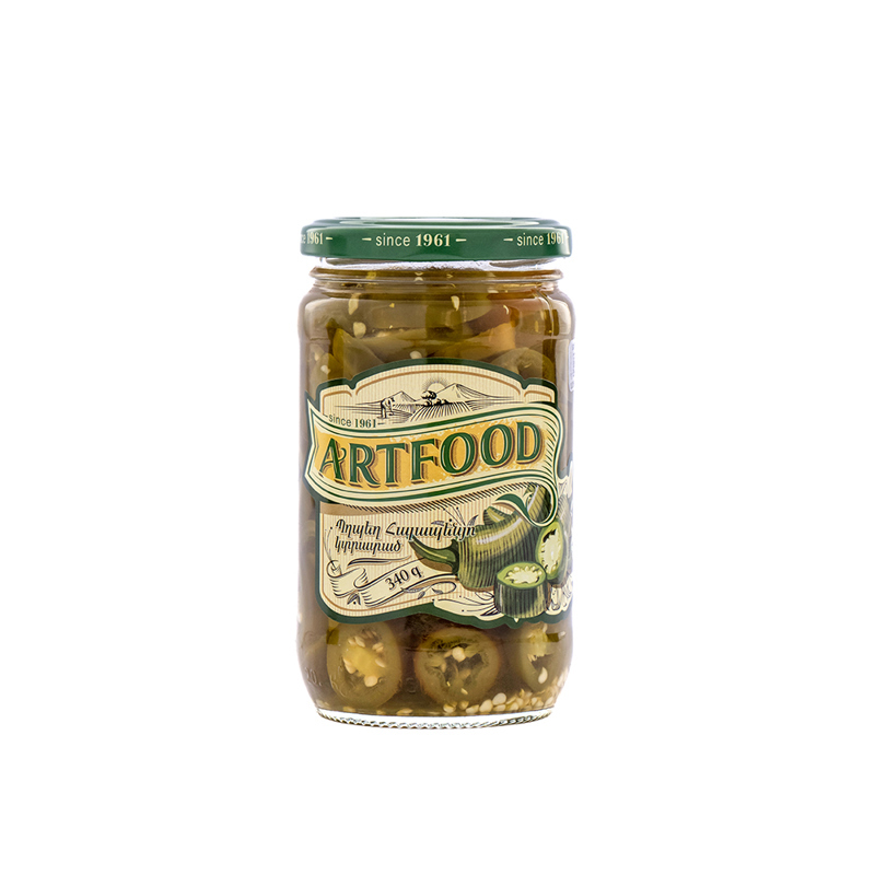 Marinated jalapeno "Artfood" sliced g/b 340g