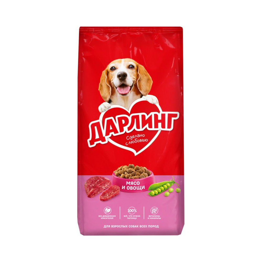 Շան չոր կեր Darling Dog Meat&Vegetables 15կգ