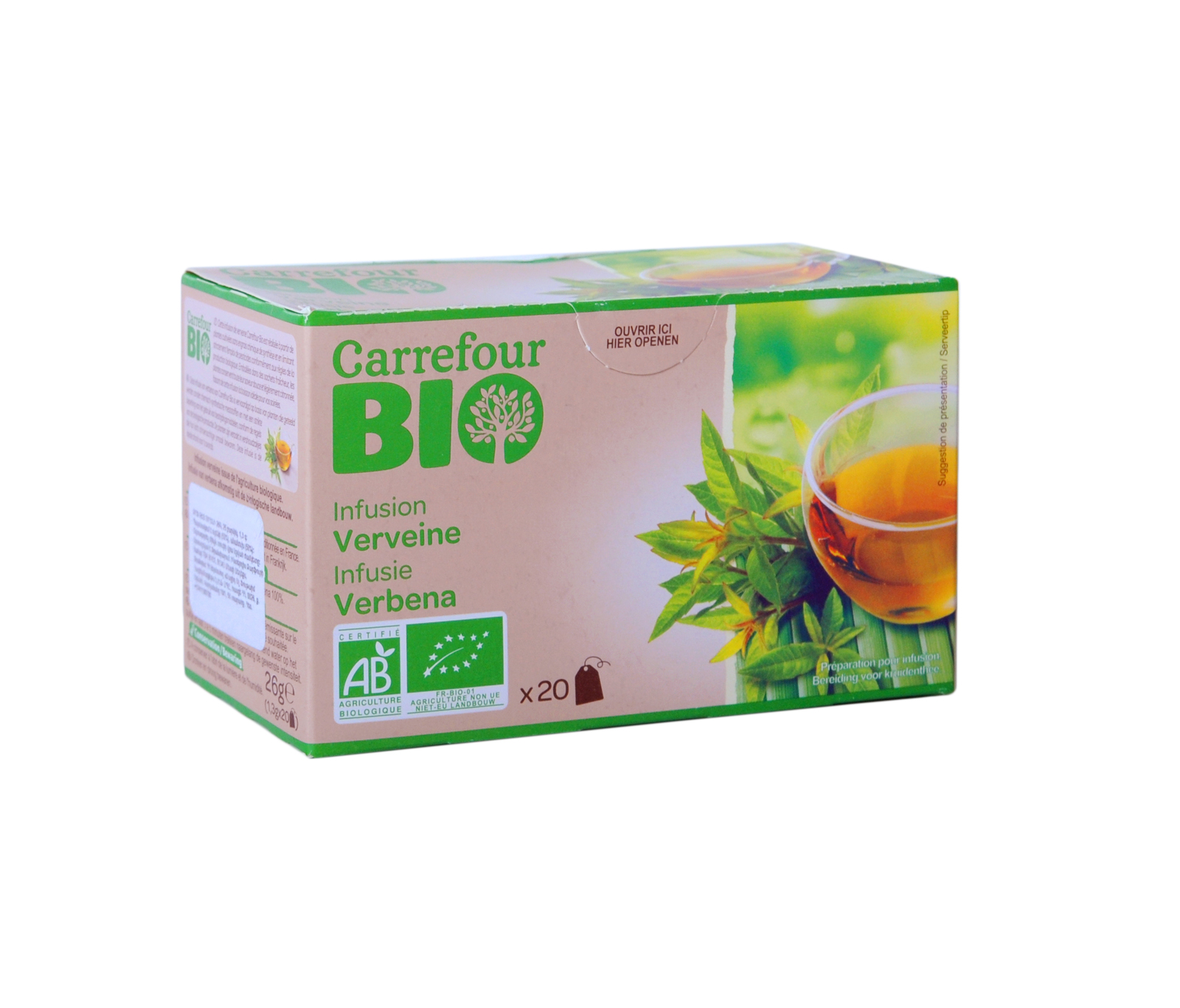 Infusion bio verveine CARREFOUR BIO