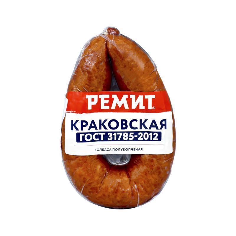 Колбаса п/к краков. "Ремит" 350г