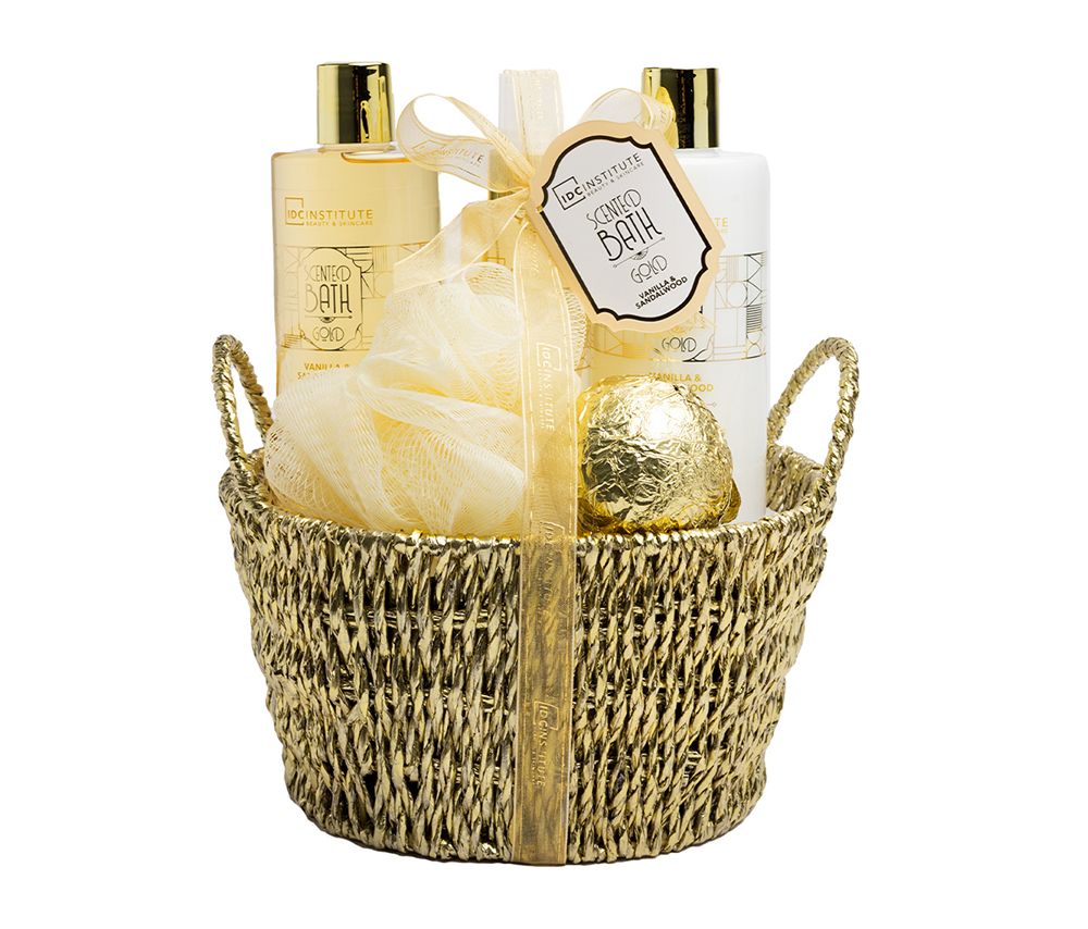 IDC  հավ-ծու լոգանքի Scented Bath Gold Bascet Gift 5pcs 42262