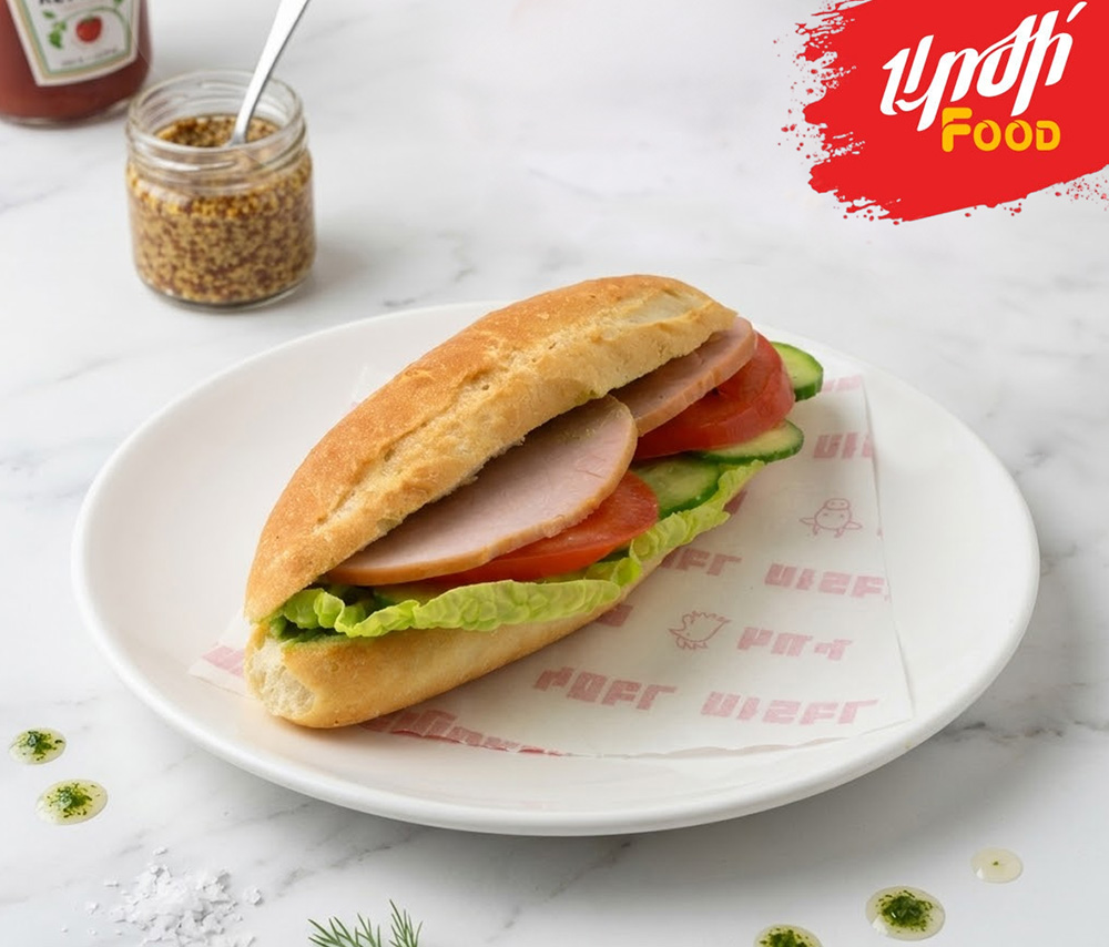 Sandwich with pork fillet
