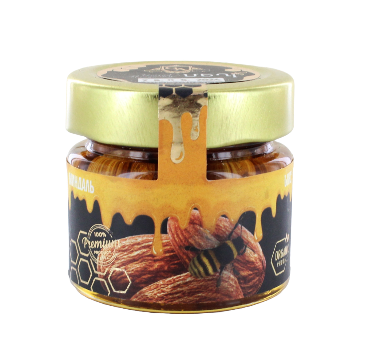Мед с миндалем "Golden Aura" 120г
