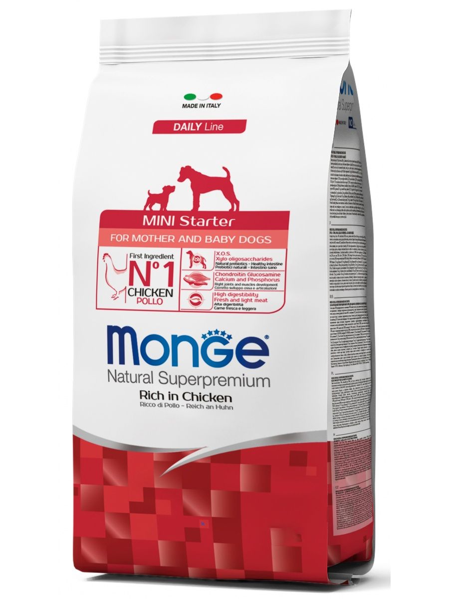 Monge Mini Starter Dry food with chicken for small breed puppies up to 2 months, 1 kg