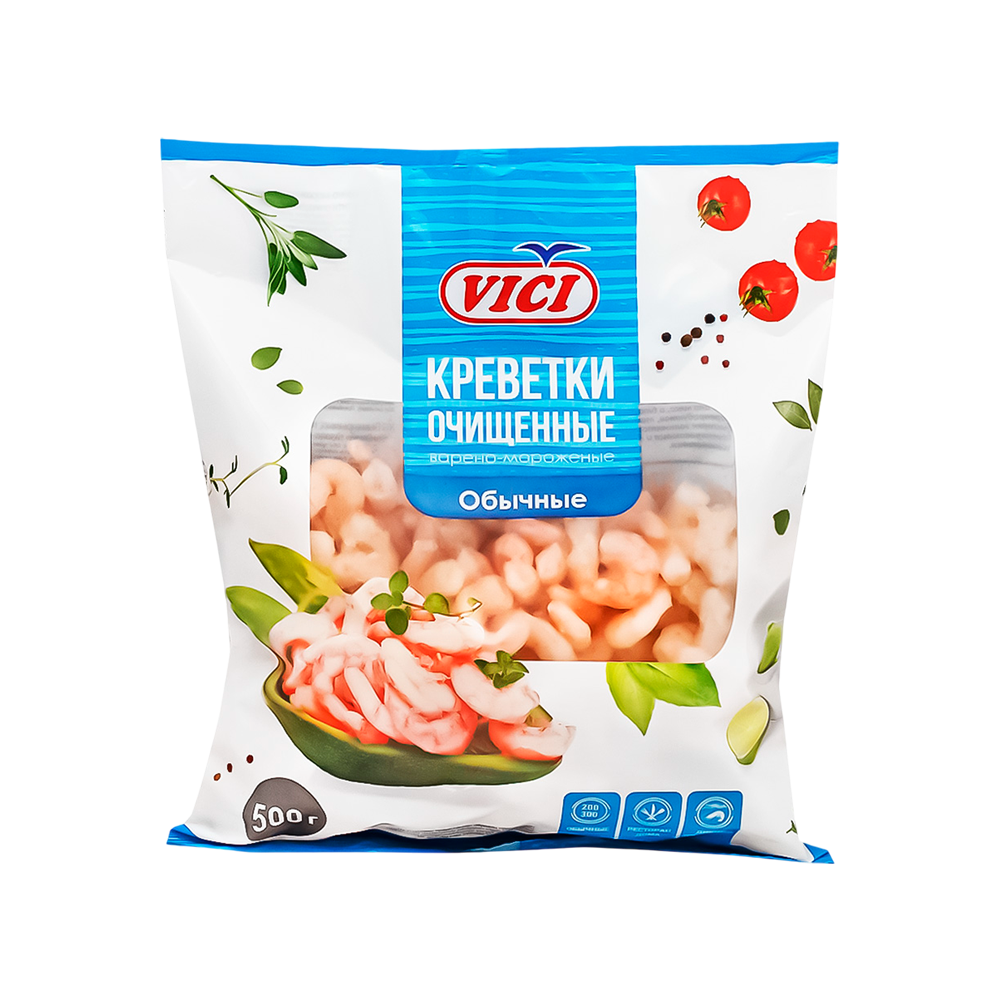 Креветки очищ. 200/300 Vici 500г
