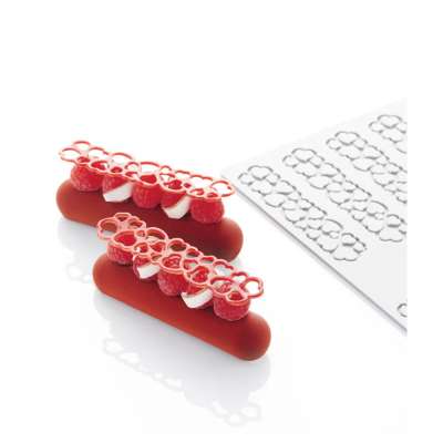 PR009S Սիլիկոնե կաղապար Eclair Shape Hearts