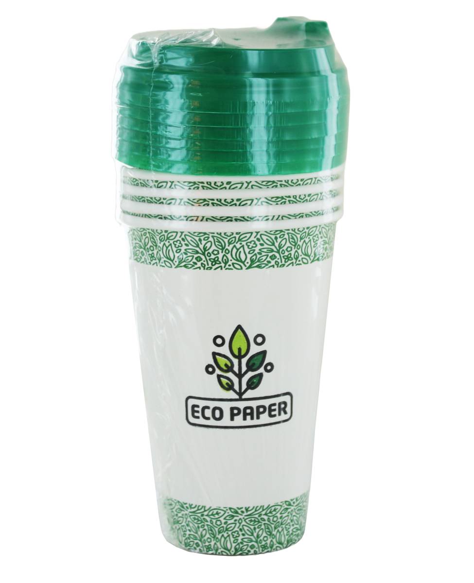 Disposable medium paper cups "Eco Paper" 6 pcs
