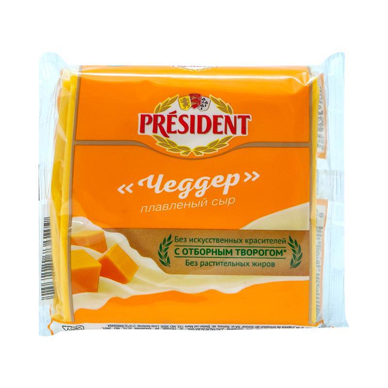 Processed cheese "President" cheddar 150g