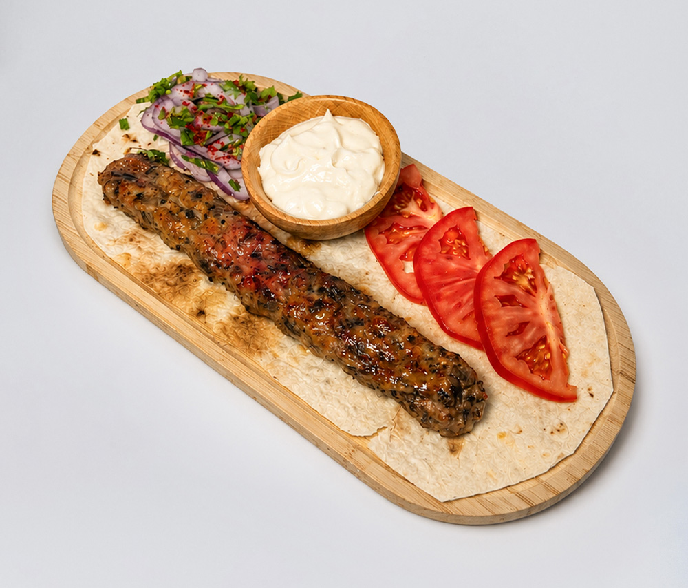 Հավի քեբաբ սնկով ածուխի վրա