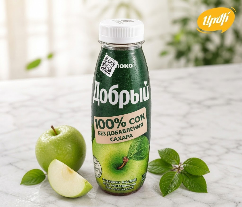 Natural juice Dobry (Apple) 0.33l