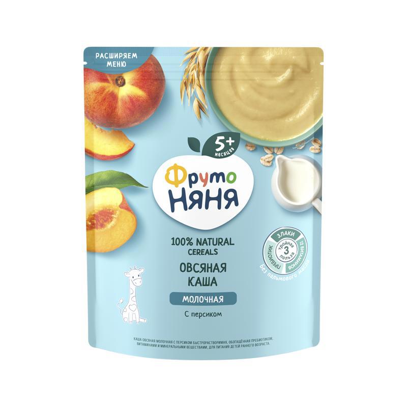 Վարսակի կաթնային շիլա «Ֆրուտո Նյանյա» դեղձ 5ամս. 200գր