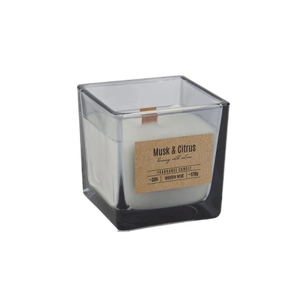 AURA Candles Բուրավետ մոմ ապակյա տարայում  «Musk&Citrus»
