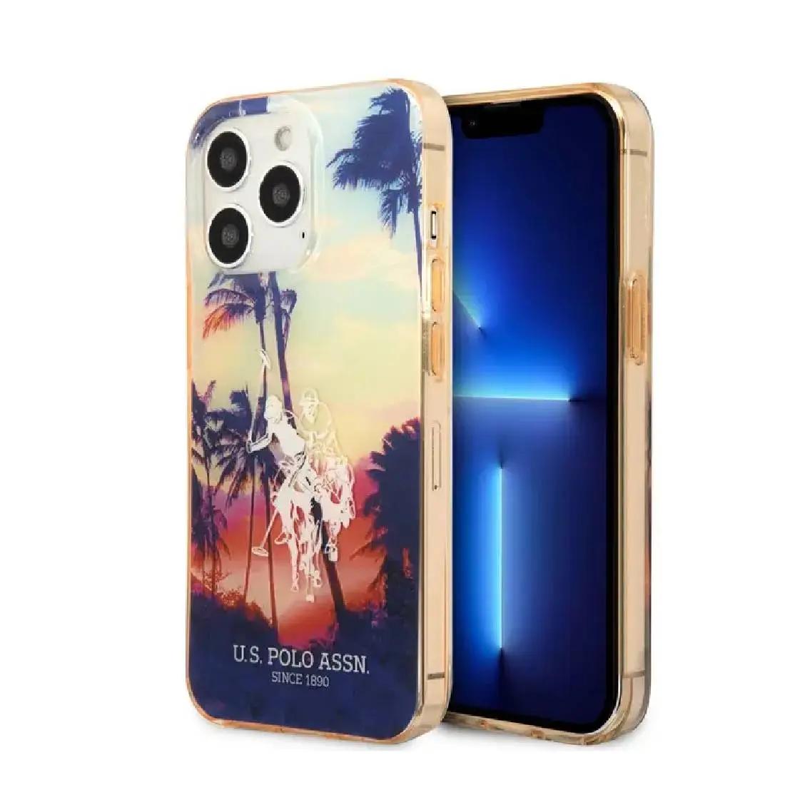 Պատյան U․S․Polo ASSN PC/TPU Case With California Design & Horse Dyed Bumper For iPhone 14 Pro