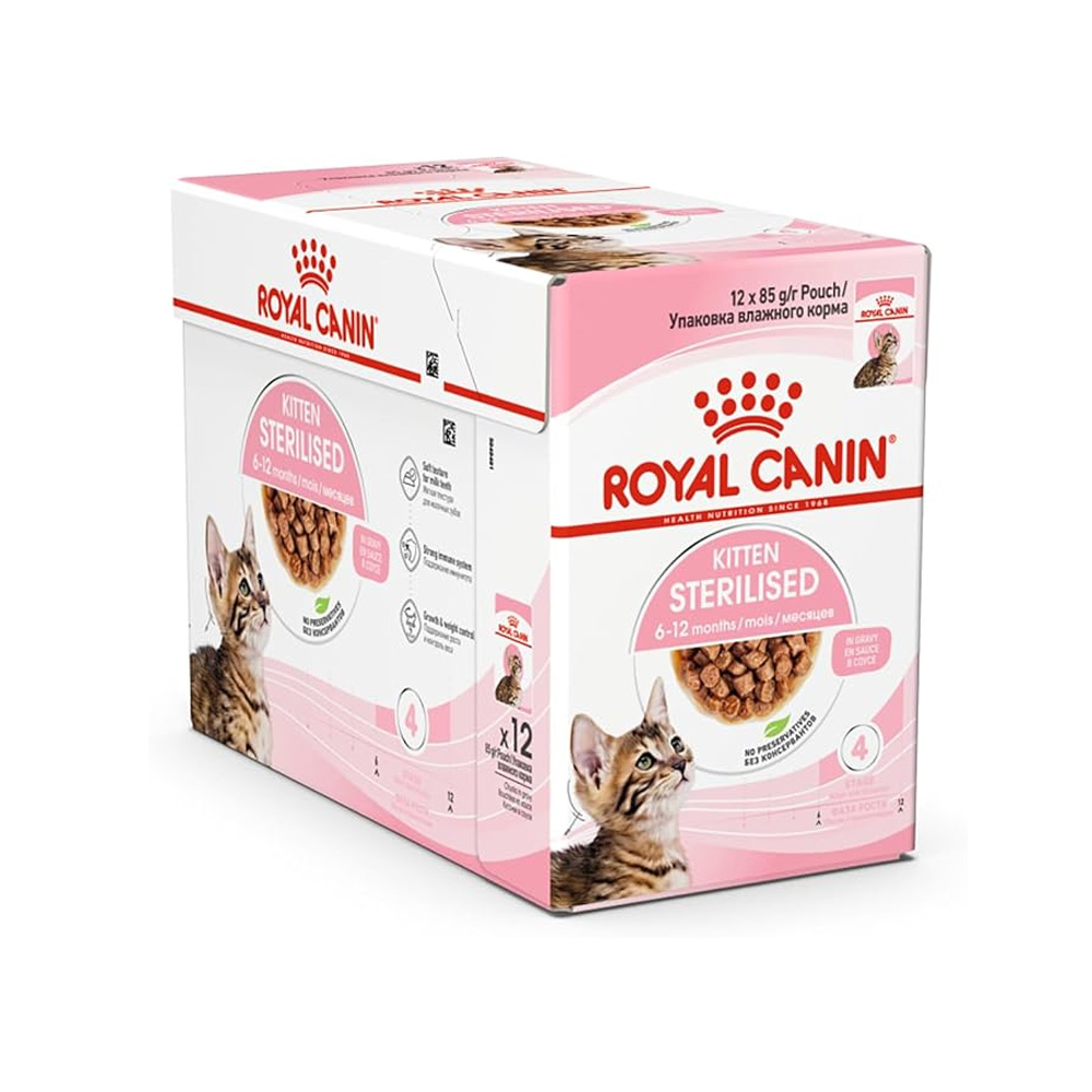 Խոնավ կեր կատուների համար Royal Canin Kitten Sterilised Gravy 12X85 գր